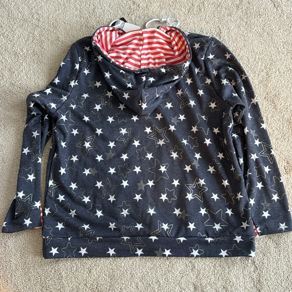 Michelle Mae Patriotic Quarter Zip Hoodie - Picture 5 of 5